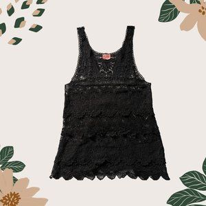 FREE PEOPLE - BLACK TANK TOP - SIZE XS